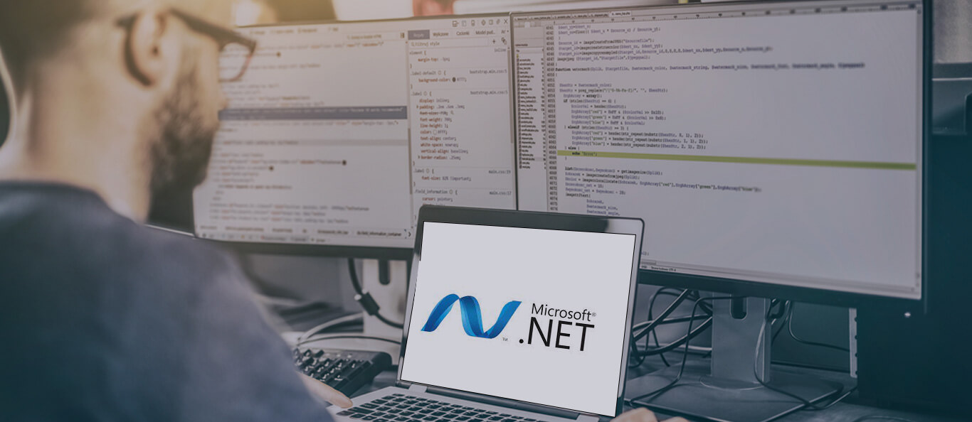 Dot Net Development Background Banner - Inwizards